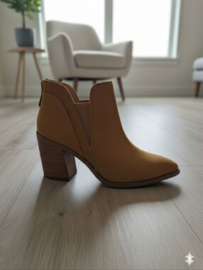 Women's Suede Western Ankle Boots